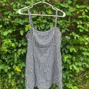 Brandy Melville Black and white checkered dress